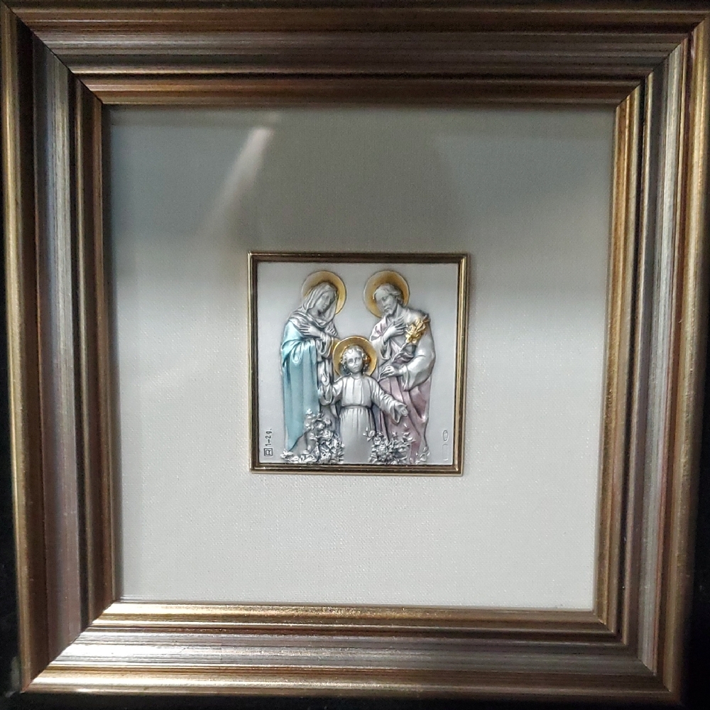 SALONI Sterling Silver Frame with Gold Texture